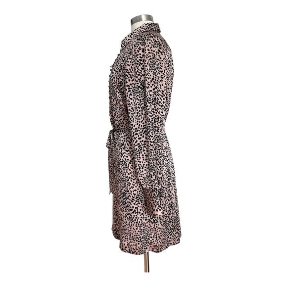 Equipment Temera Leopard Shirtdress Blush Size Large - Picture 4 of 13